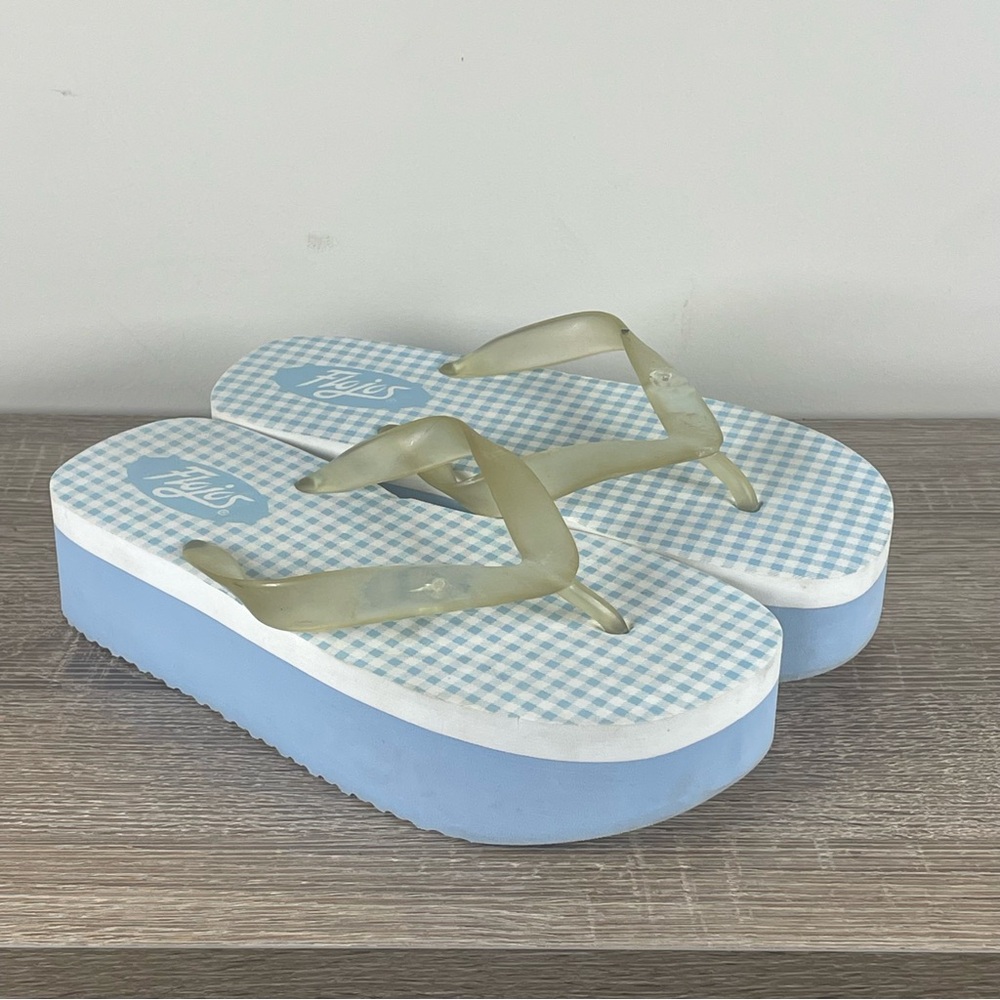 Y2K Flojos Platform Flip Flops Thong Sandals - Size 7